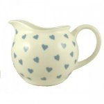 ROY KIRKHAM FINE BONE CHINA | BLUE HEARTS CREAM JUG